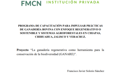 Programa de capacitación para impulsar prácticas de ganadería bovina con enfoque regenerativo o sostenible y sistemas agroforestales en Chiapas, Chihuahua, Jalisco y Veracruz